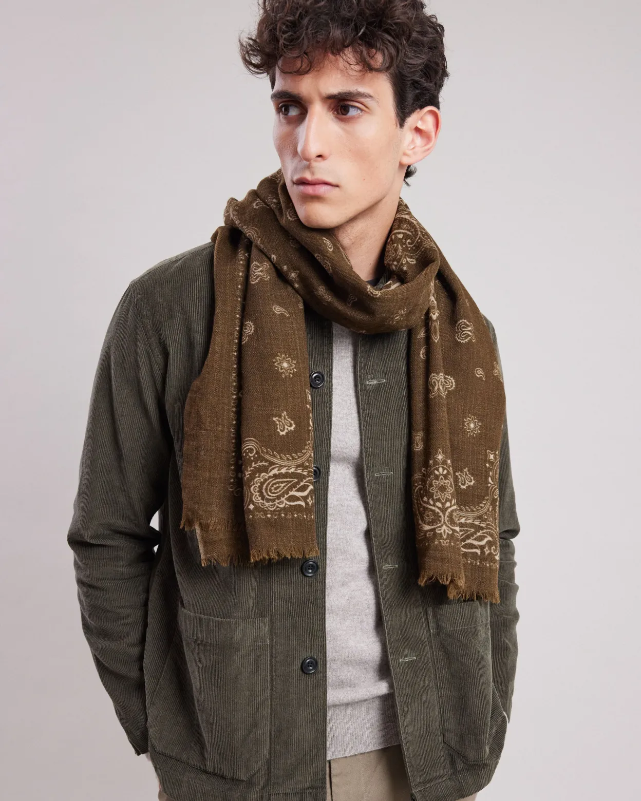 bandana_scarf_0-5.webp Shop Hartford Bandana Scarf Military Green