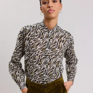 Hot Hartford Calim Shirt Green & Beige