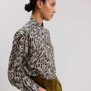 Hot Hartford Calim Shirt Green & Beige