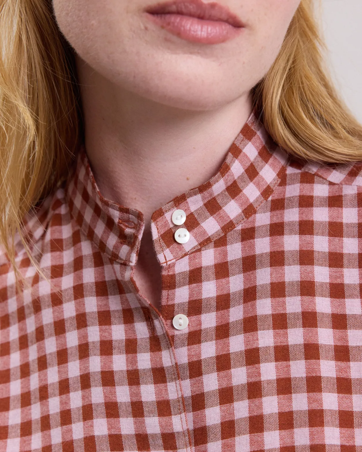 calim_shirt_3-1.webp Cheap Hartford Calim Shirt Brick & Pink
