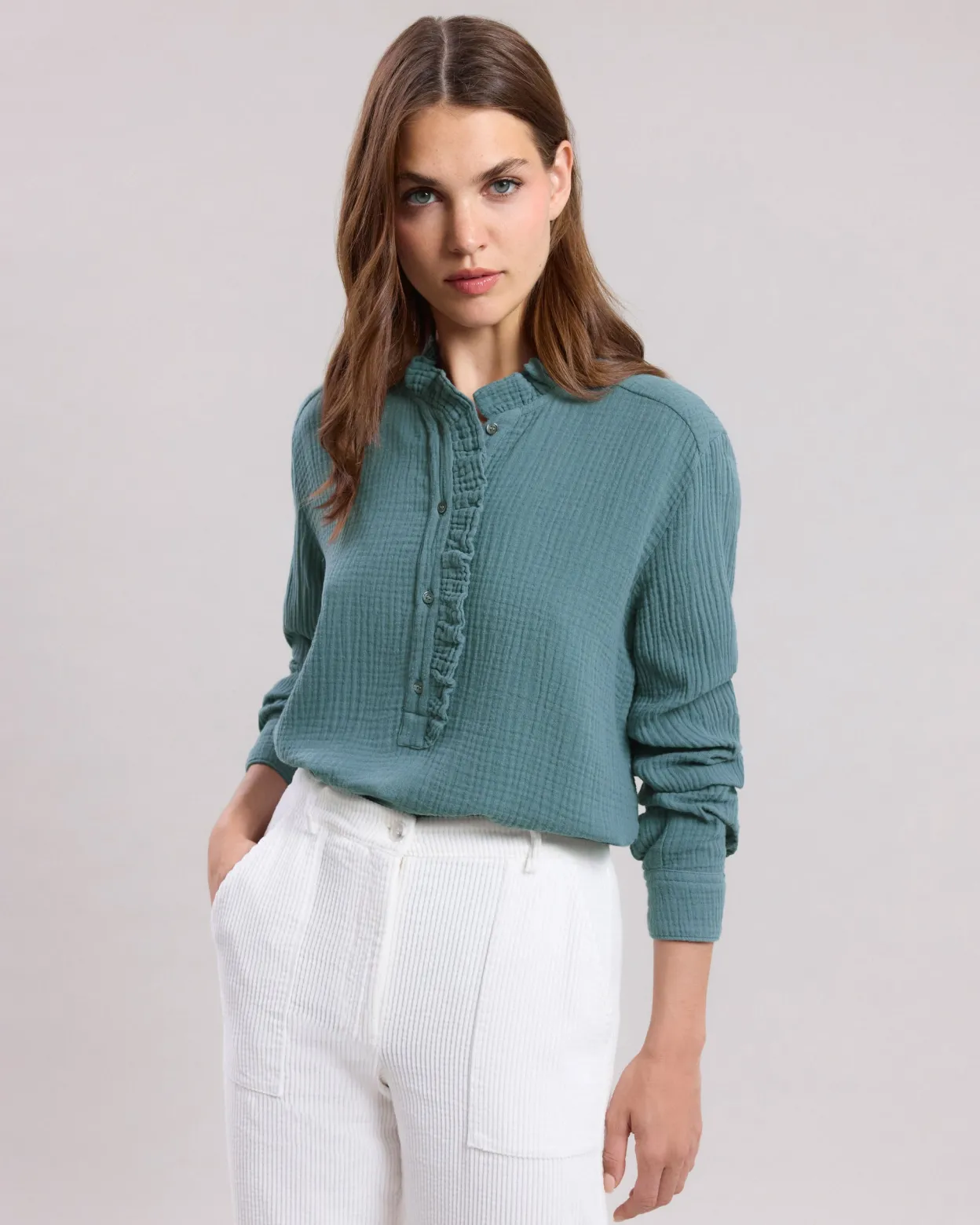 carmen_shirt_0-1.webp Fashion Hartford Carmen Shirt Blue