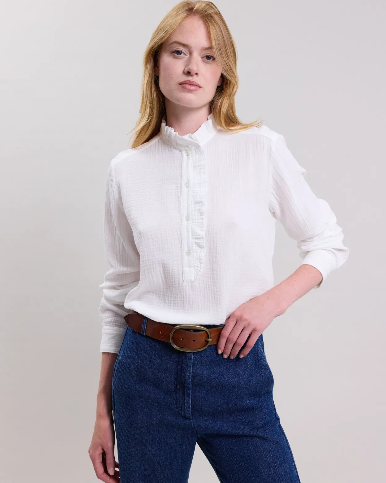 carmen_shirt_0.webp Store Hartford Carmen Shirt Off-White
