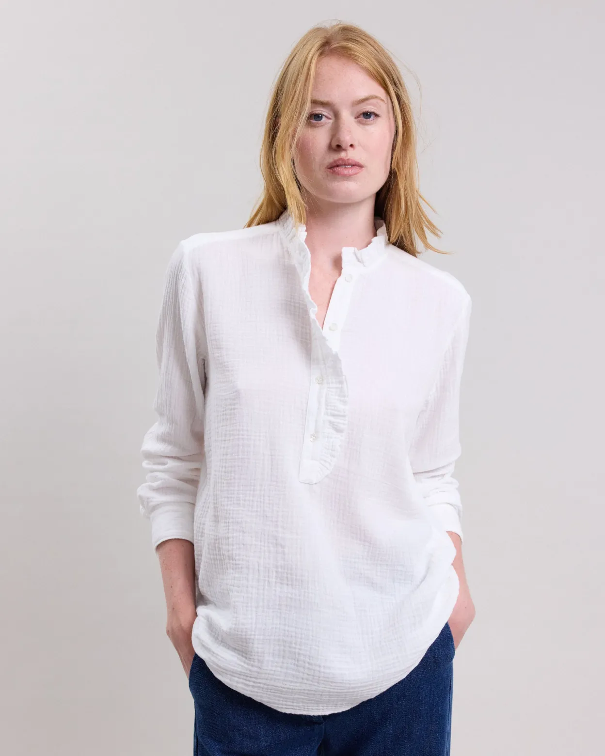 carmen_shirt_1.webp Store Hartford Carmen Shirt Off-White