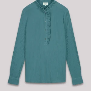 Fashion Hartford Carmen Shirt Blue