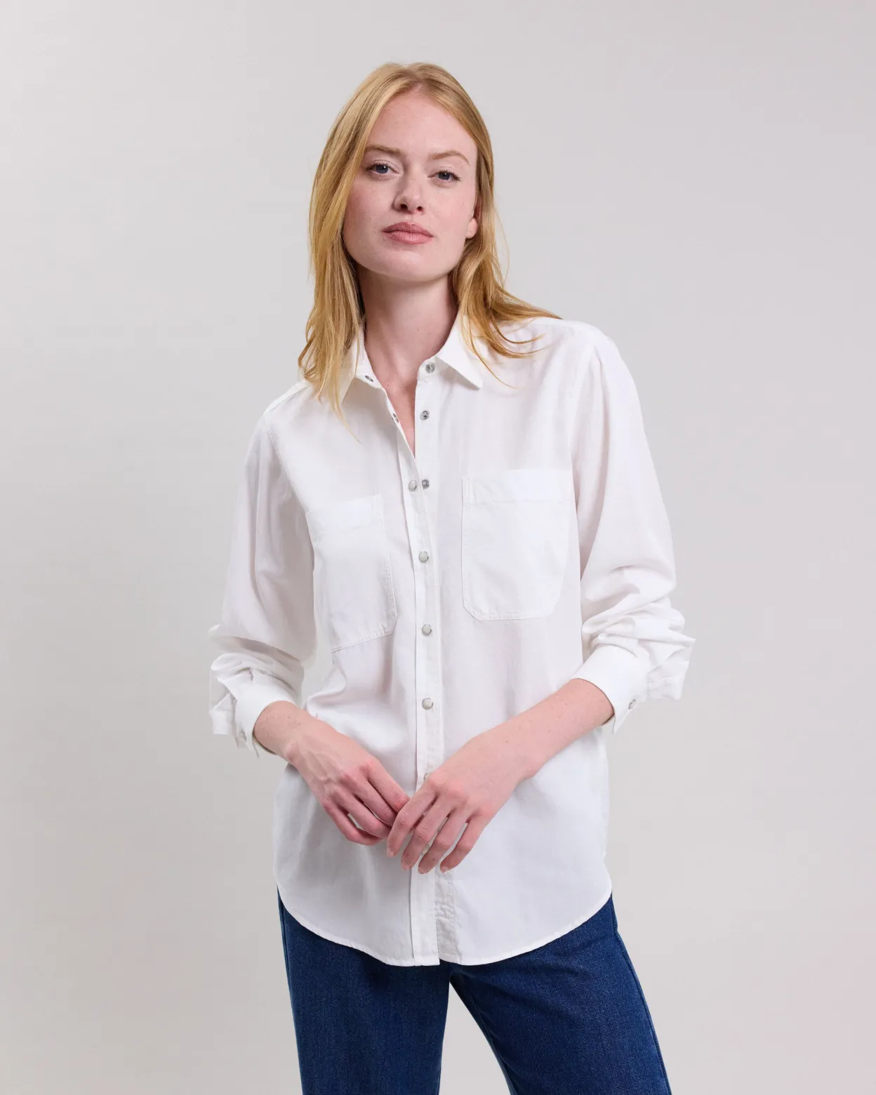 chandler_shirt_0.webp Shop Hartford Chandler Shirt Off-White