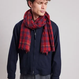 Cheap Hartford Check Scarf Red