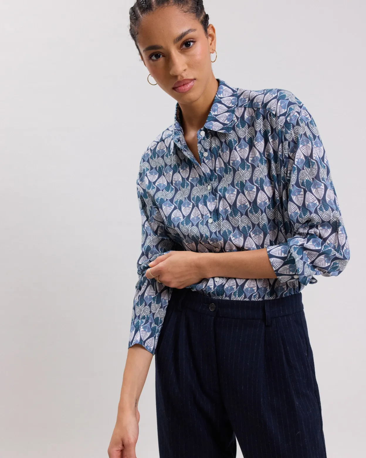 cinema_shirt_2-6.webp Fashion Hartford Cinema Shirt Petrol Blue