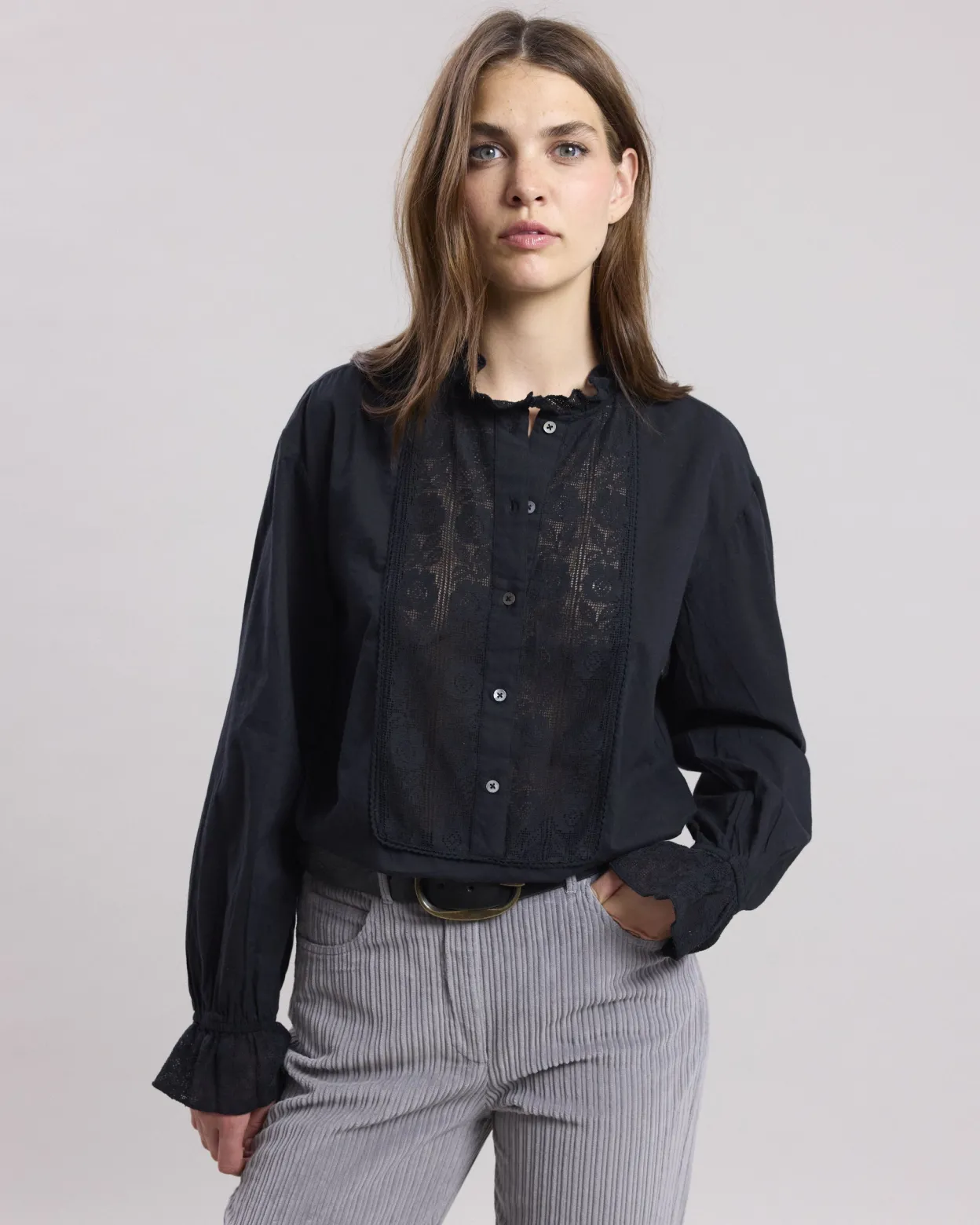 clem_shirt_0.webp Flash Sale Hartford Clem Shirt Black