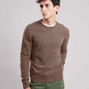Discount Hartford Crew Sweater Brown