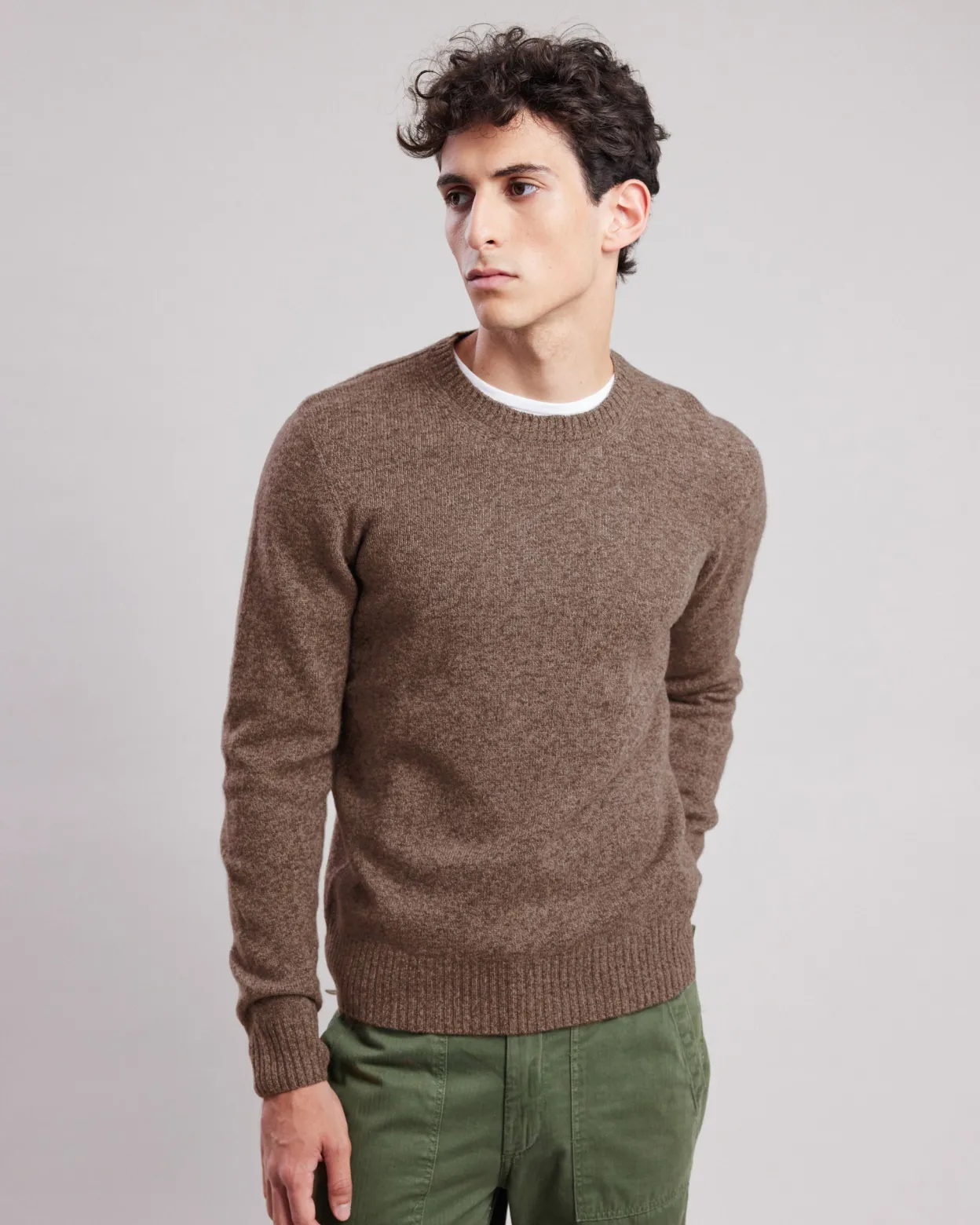 crew_sweater_0.webp Discount Hartford Crew Sweater Brown