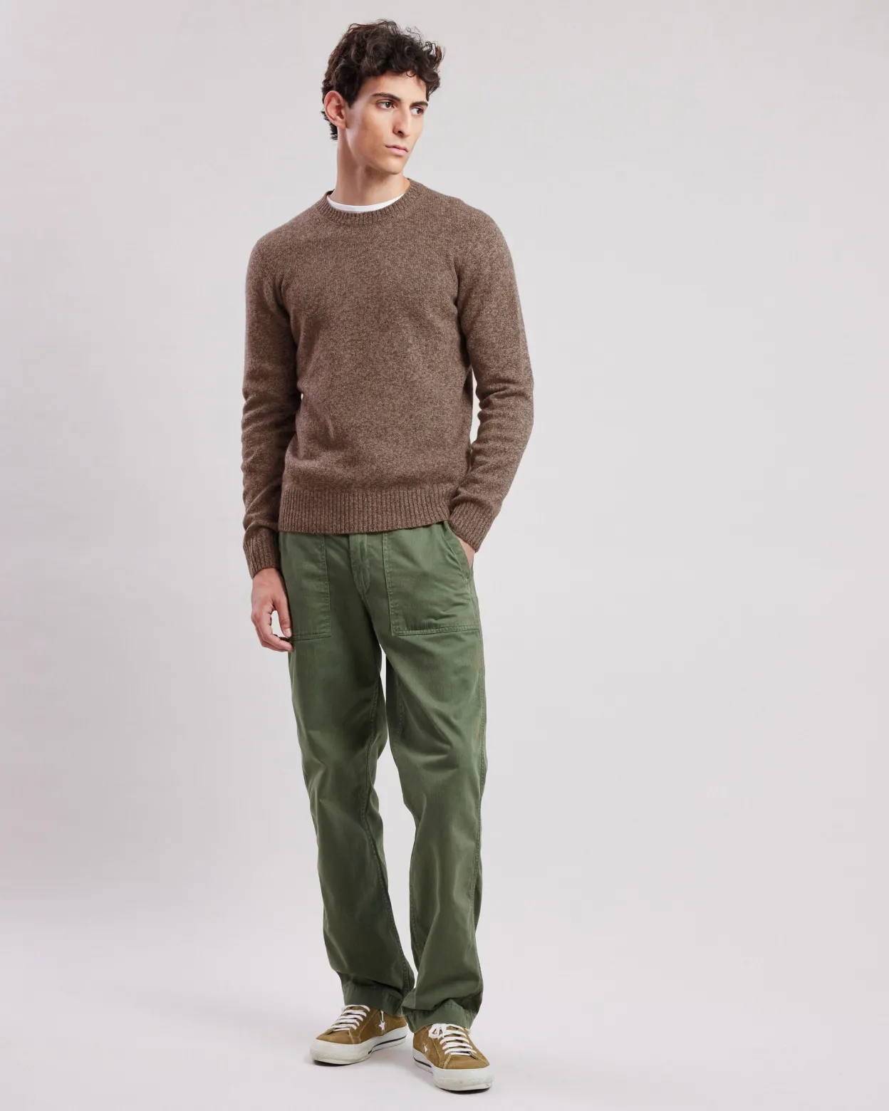 crew_sweater_1.webp Discount Hartford Crew Sweater Brown