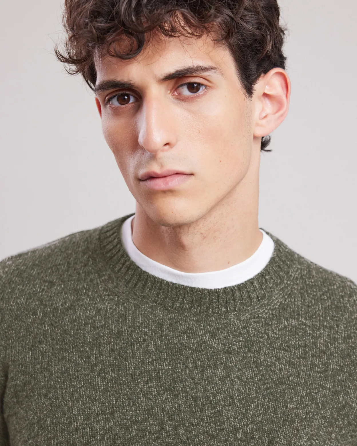 crew_sweater_2-3.webp Clearance Hartford Crew Sweater Military Green
