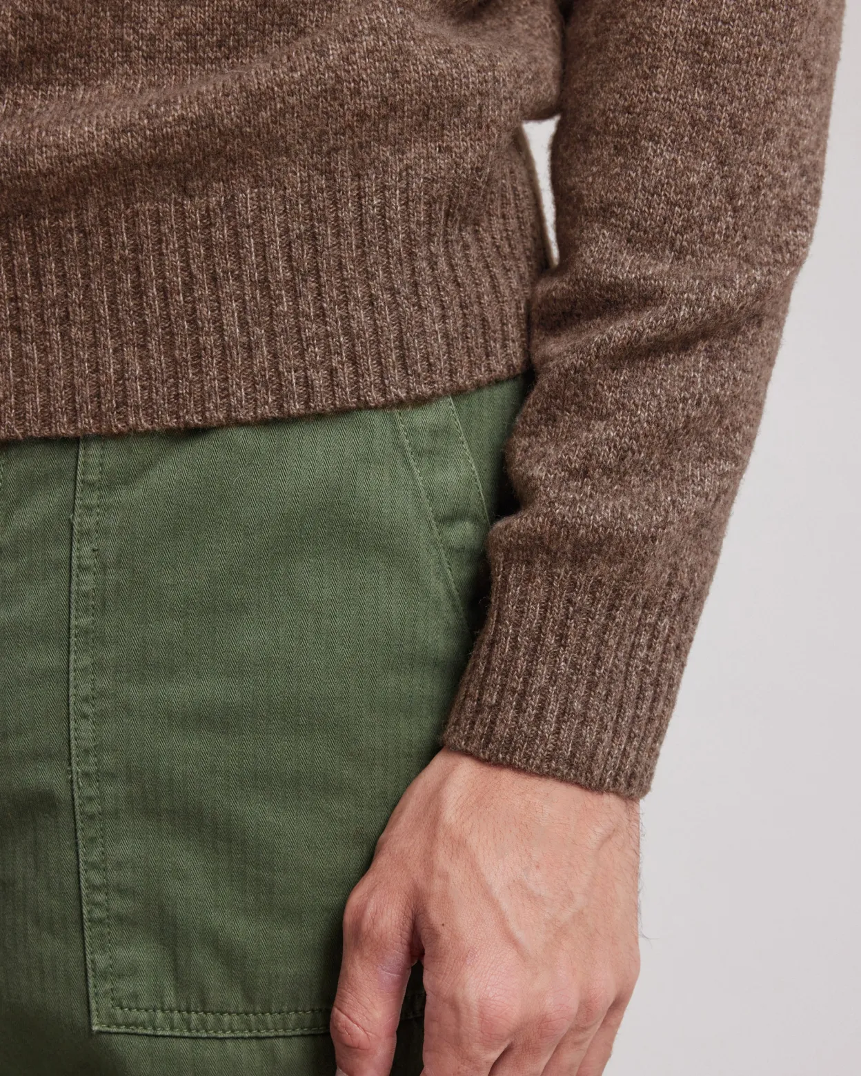 crew_sweater_3.webp Discount Hartford Crew Sweater Brown