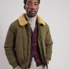 Discount Hartford Doe Jacket Olive Green