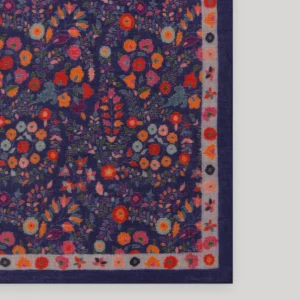 Fashion Hartford Flower Scarf Navy Blue