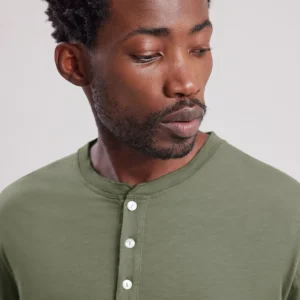 New Hartford Henley T-shirt Military Green