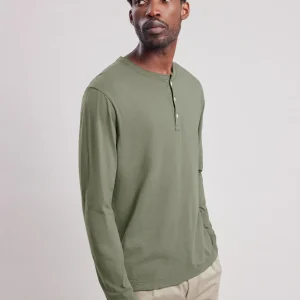 New Hartford Henley T-shirt Military Green