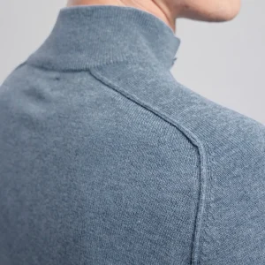 Fashion Hartford High Neck Sweater Denim
