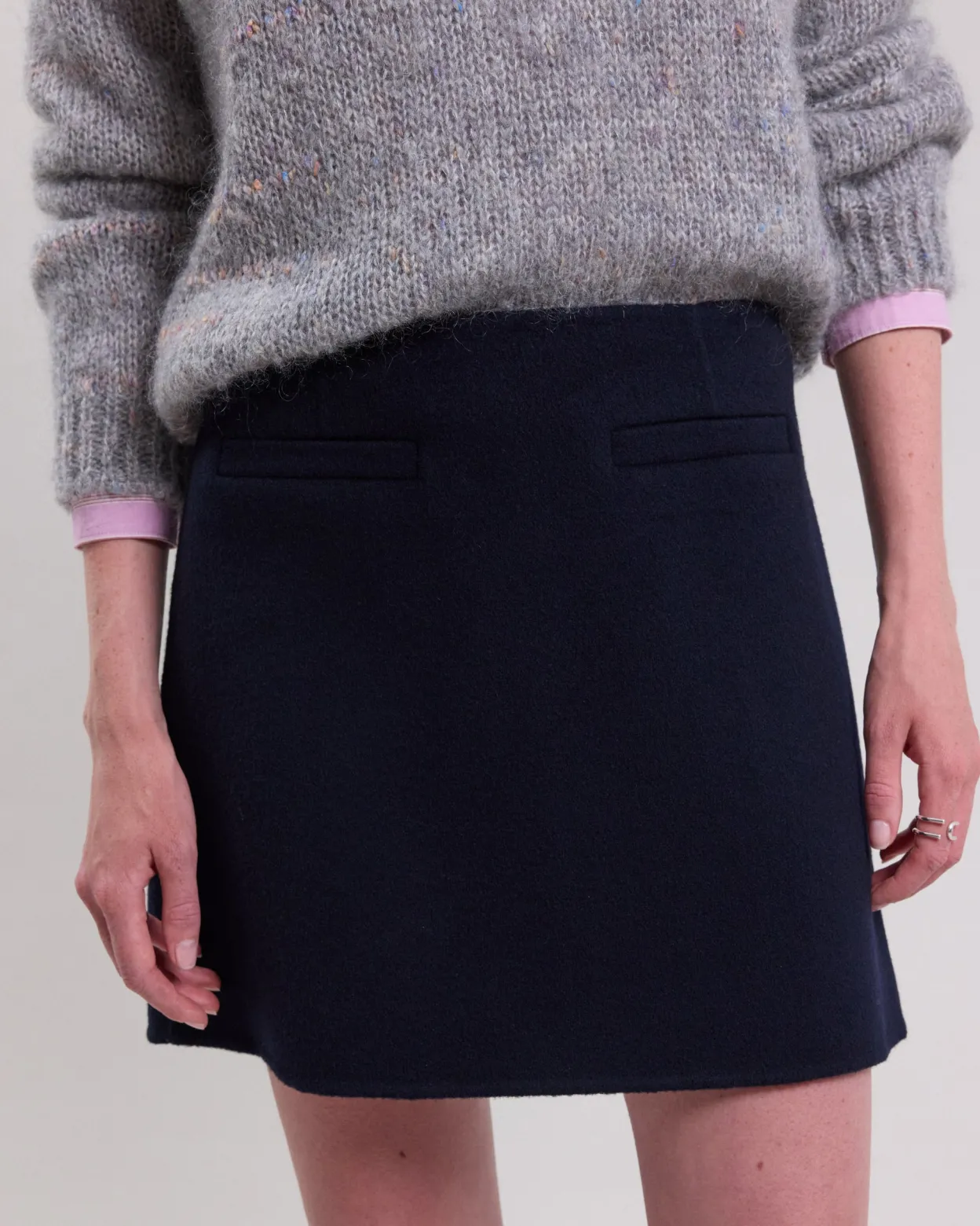 joba_skirt_1.webp Online Hartford Joba Skirt Navy Blue