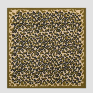 Cheap Hartford Leopard Scarf Olive Green
