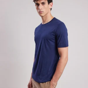 Discount Hartford Light Crew T-shirt Navy Blue