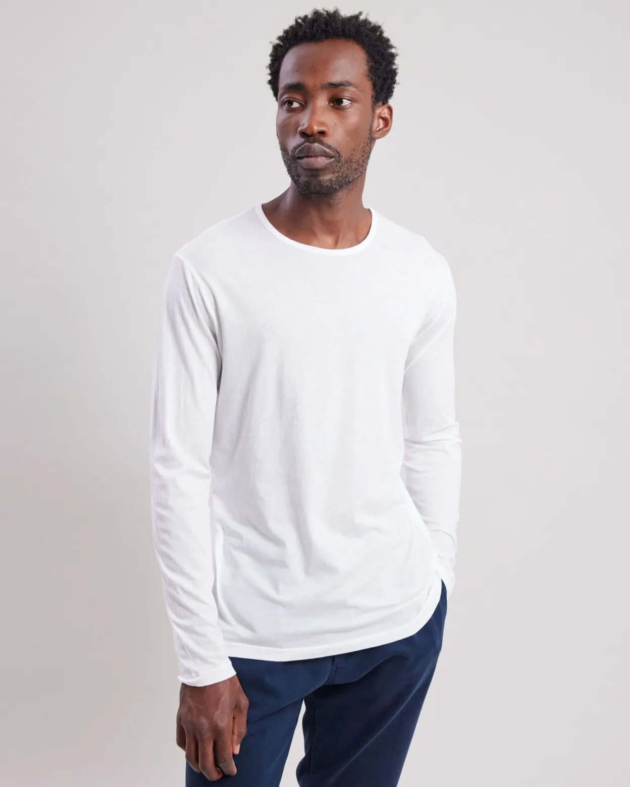 light_crew_tshirt_0.webp Online Hartford Light Crew T-shirt White
