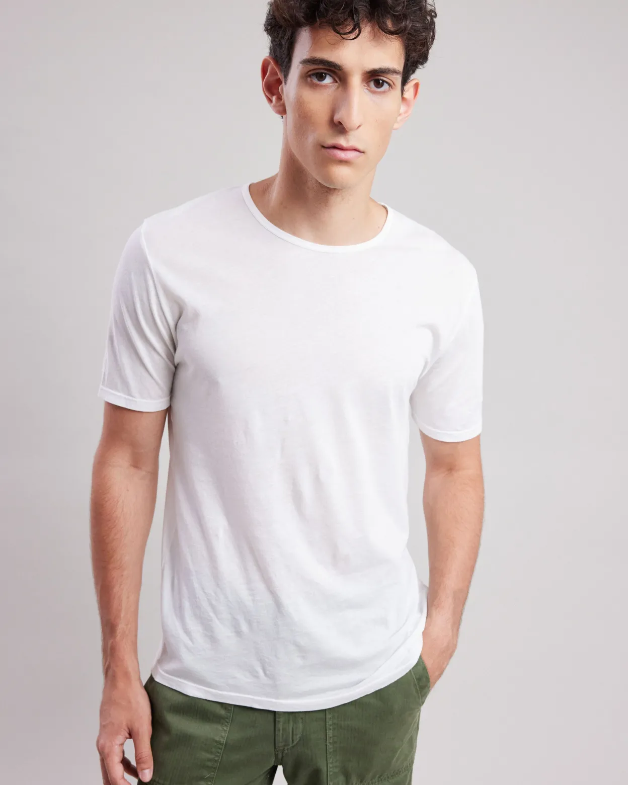 light_crew_tshirt_1-7.webp Outlet Hartford Light Crew T-shirt White