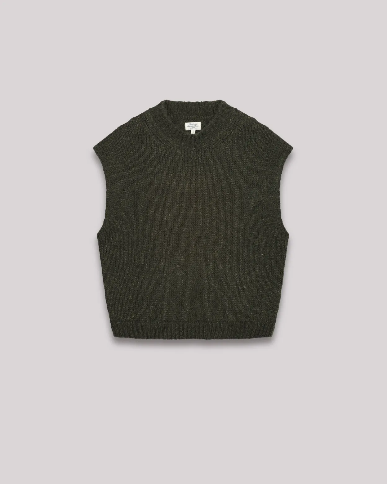 maori_sweater_2.webp Best Hartford Maori Sweater Military Green & Gold
