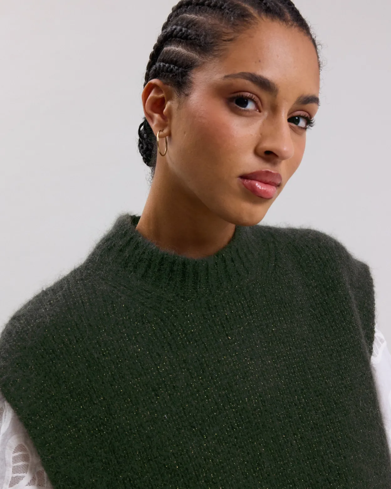 maori_sweater_3.webp Best Hartford Maori Sweater Military Green & Gold