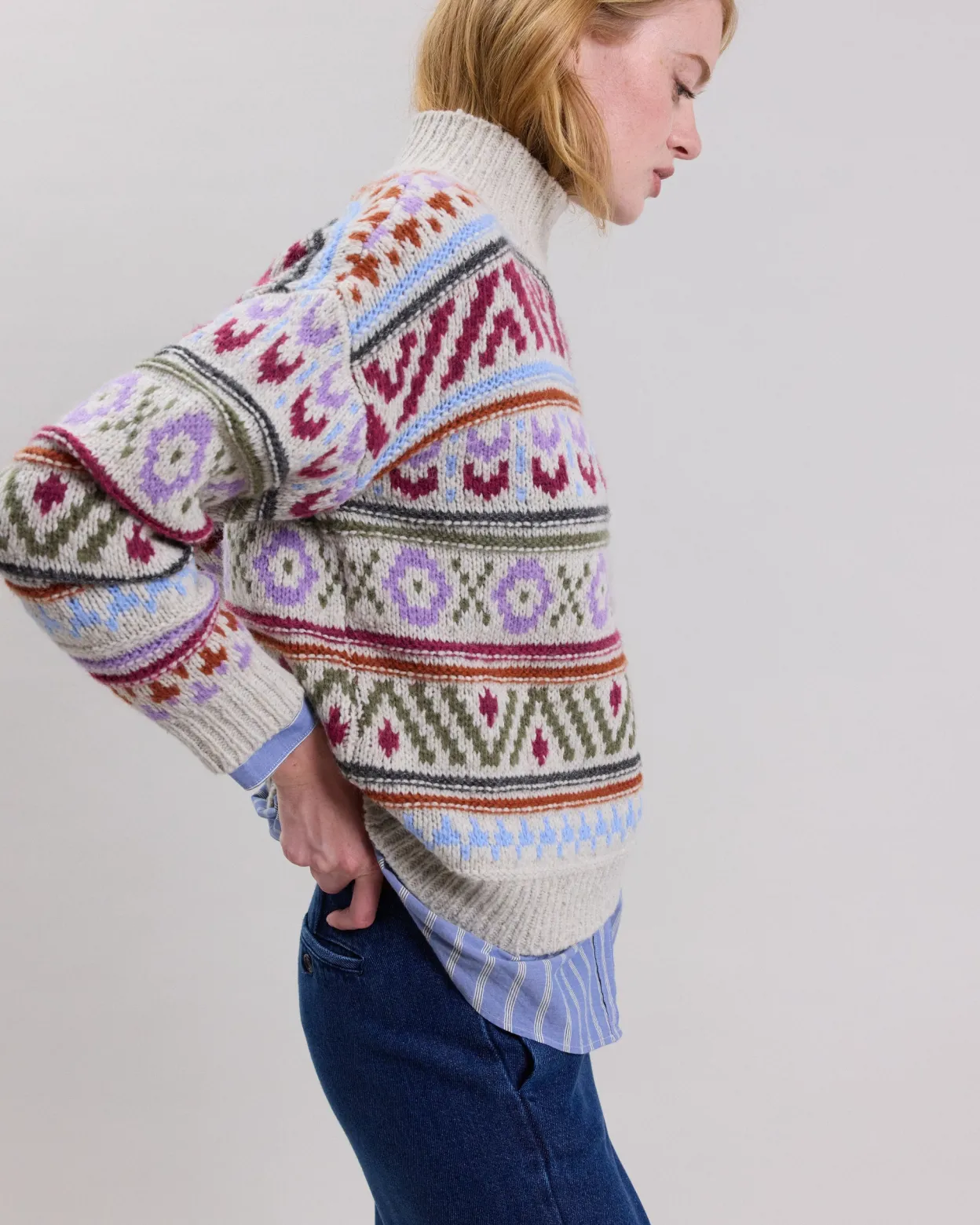 mayalen_sweater_1.webp Clearance Hartford Mayalen Sweater Multicolor