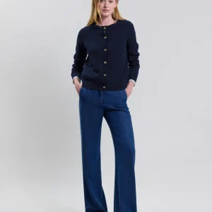 Online Hartford Mechior Cardigan Navy Blue