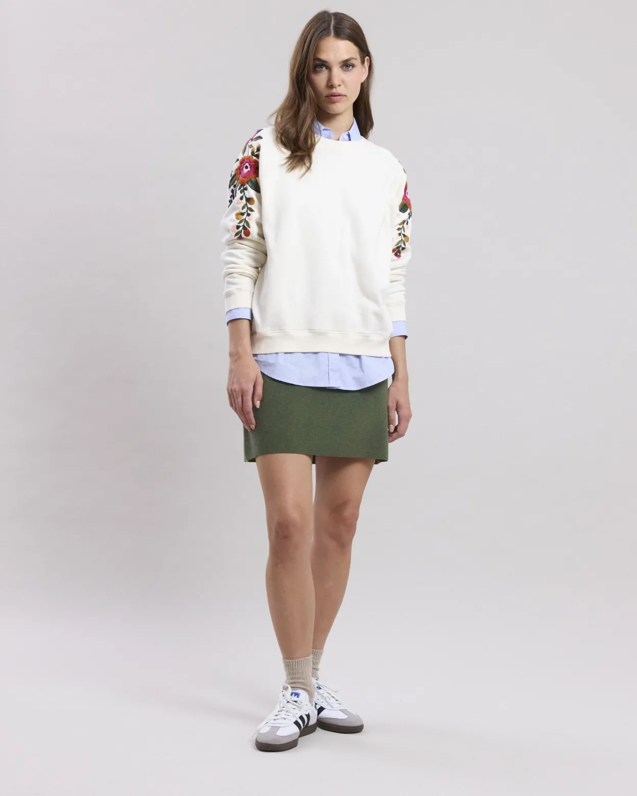 messina_skirt_2.webp Outlet Hartford Messina Skirt Military Green