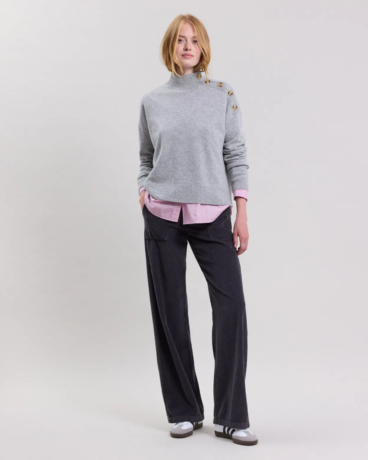myxini_sweater_1.webp Hot Hartford Myxini Sweater Heather Gray