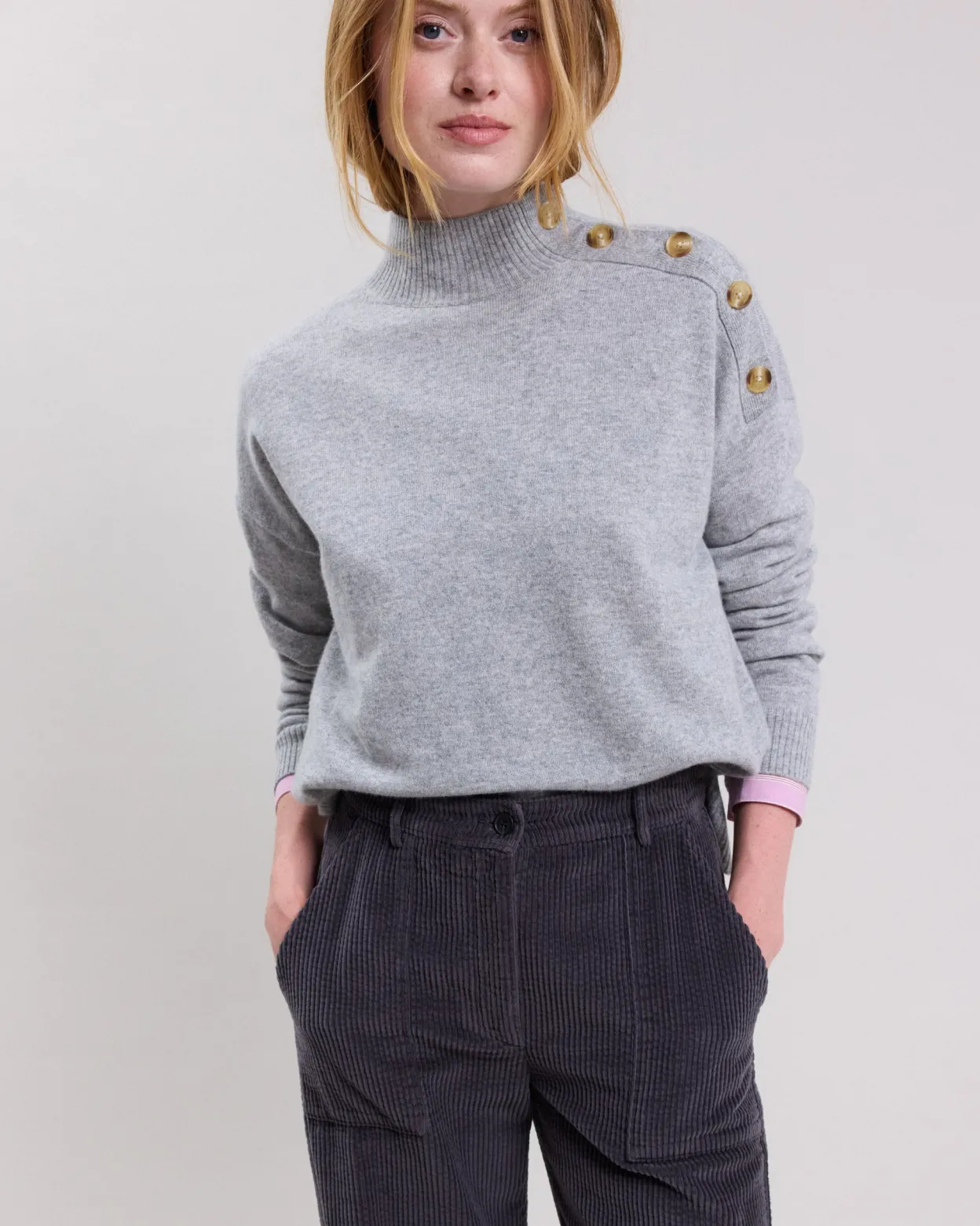 myxini_sweater_2.webp Hot Hartford Myxini Sweater Heather Gray