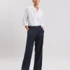 Shop Hartford Panache Pants Navy Blue