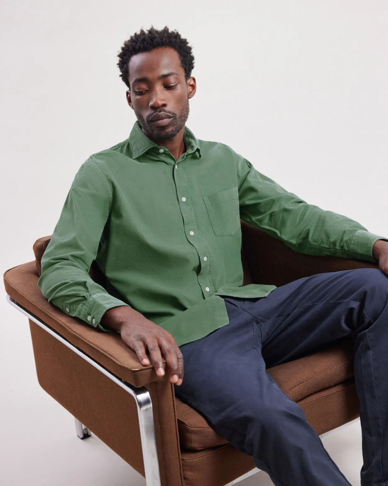 paul_shirt_0-2.webp Shop Hartford Paul Shirt Fern Green