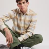 Fashion Hartford Paul Shirt Yellow & Gray
