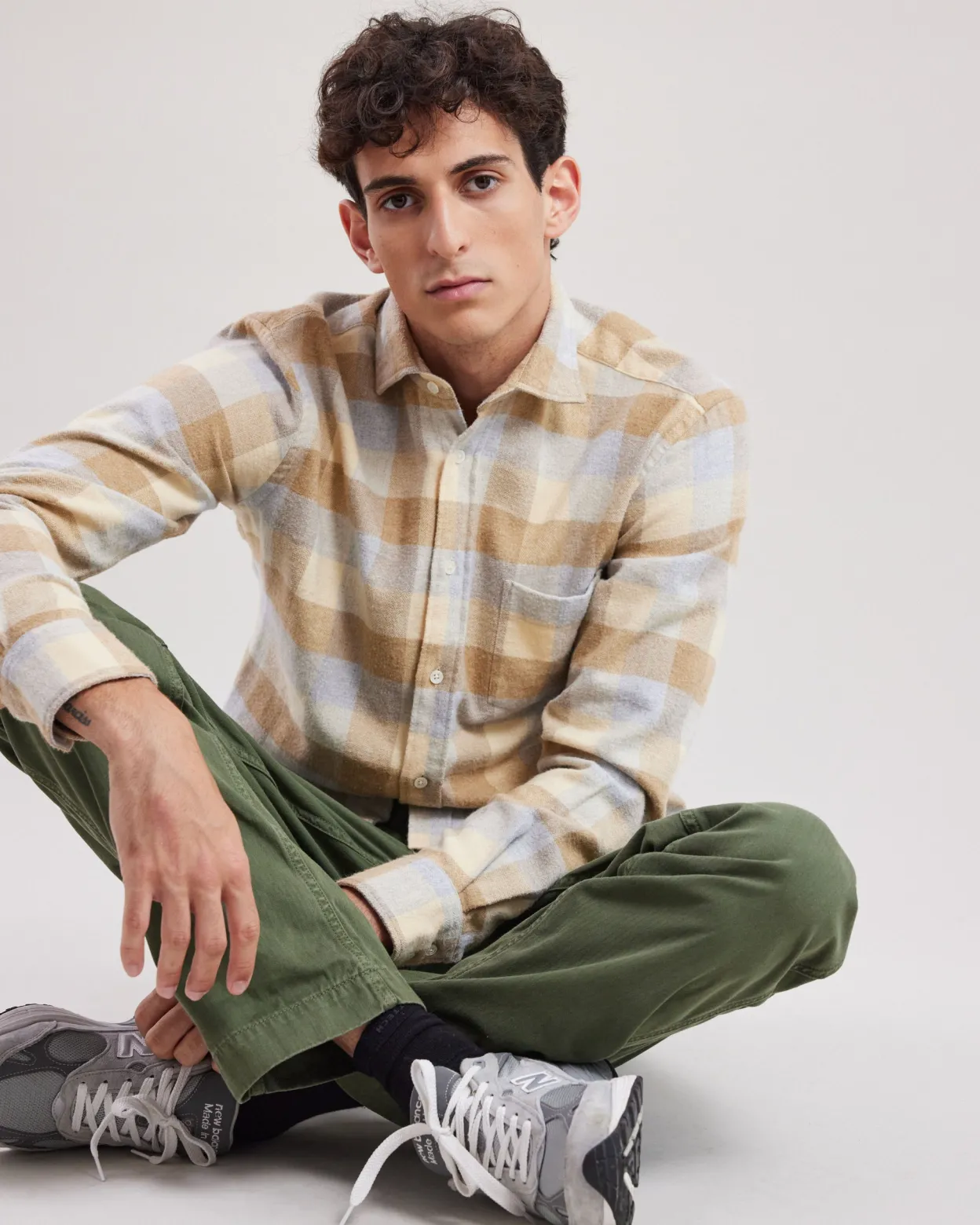 paul_shirt_0-37.webp Fashion Hartford Paul Shirt Yellow & Gray
