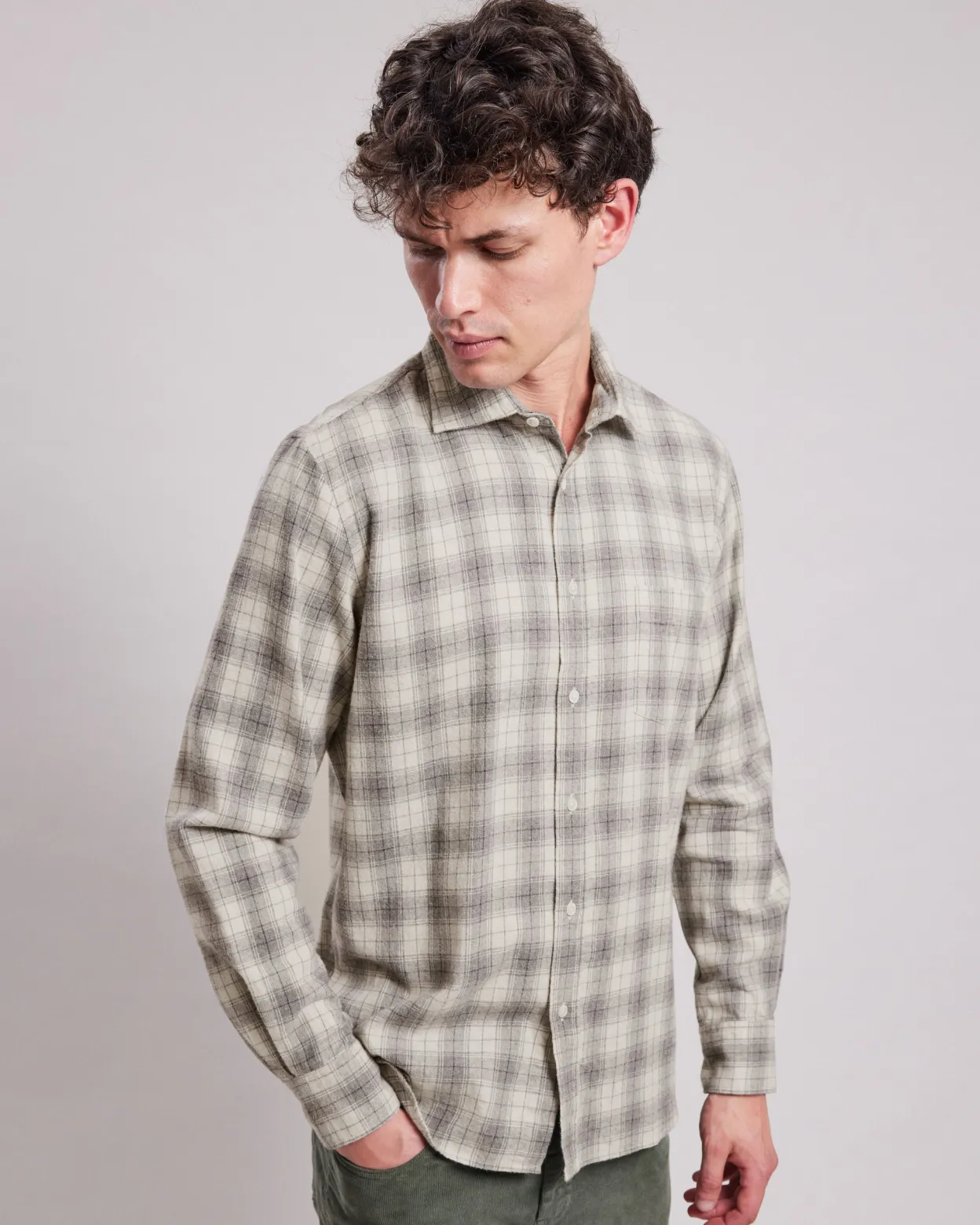 paul_shirt_0-7.webp Sale Hartford Paul Shirt Gray & Beige