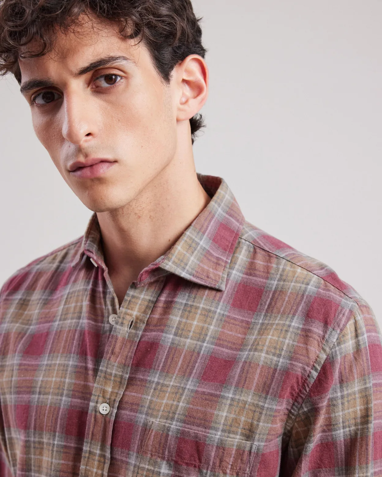 paul_shirt_1-26.webp Best Sale Hartford Paul Shirt Red & Camel