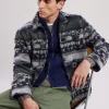 Sale Hartford Perry Jacket Navy & Green