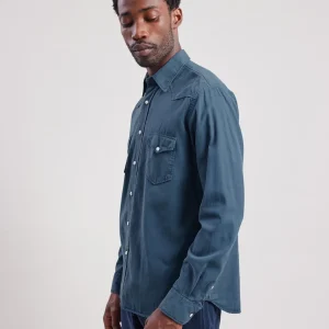 Discount Hartford Phoenix Shirt Cobalt Blue