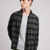 Shop Hartford Pitt Shirt Green & Black