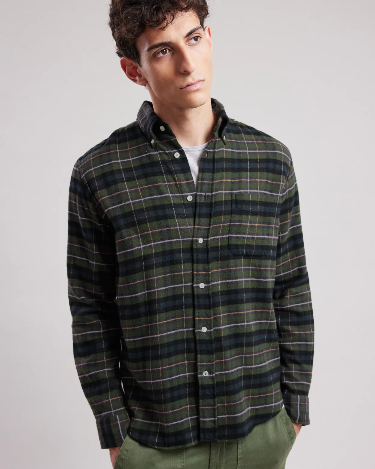 pitt_shirt_1-7.webp Shop Hartford Pitt Shirt Green & Black