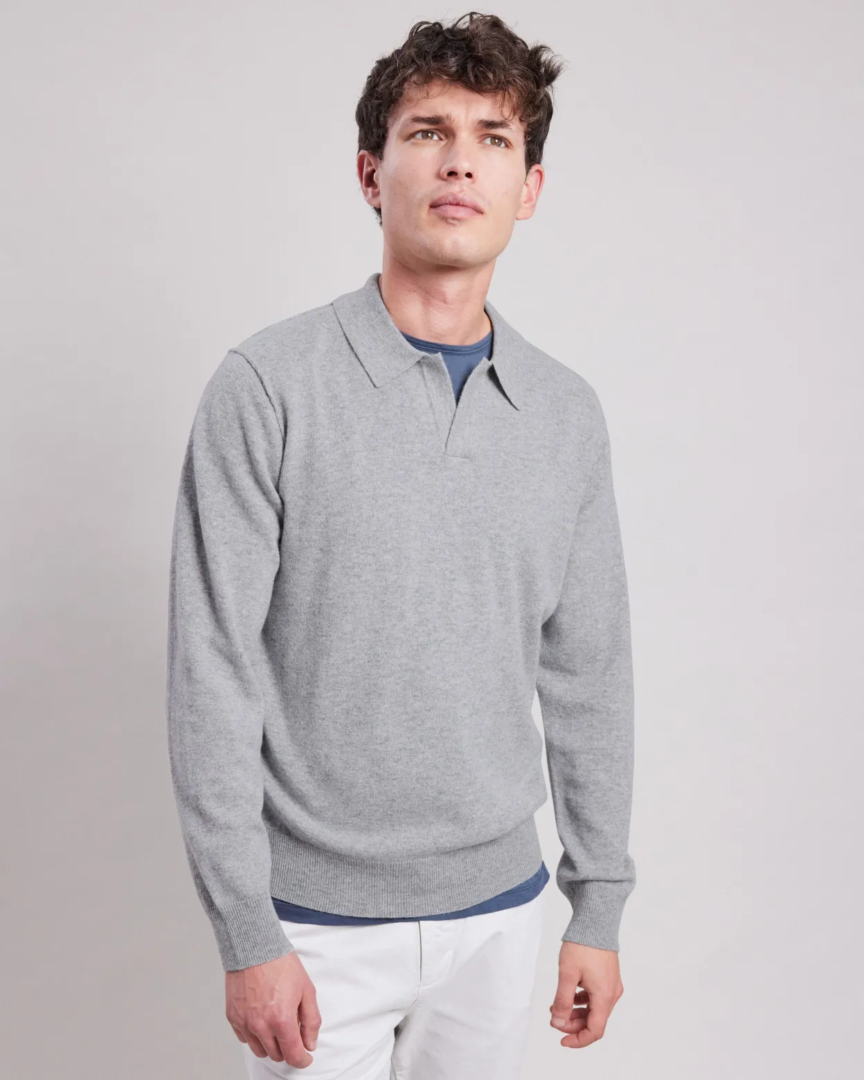 polo_collar_sweater_1-1.webp Hot Hartford Polo Collar Sweater Gray