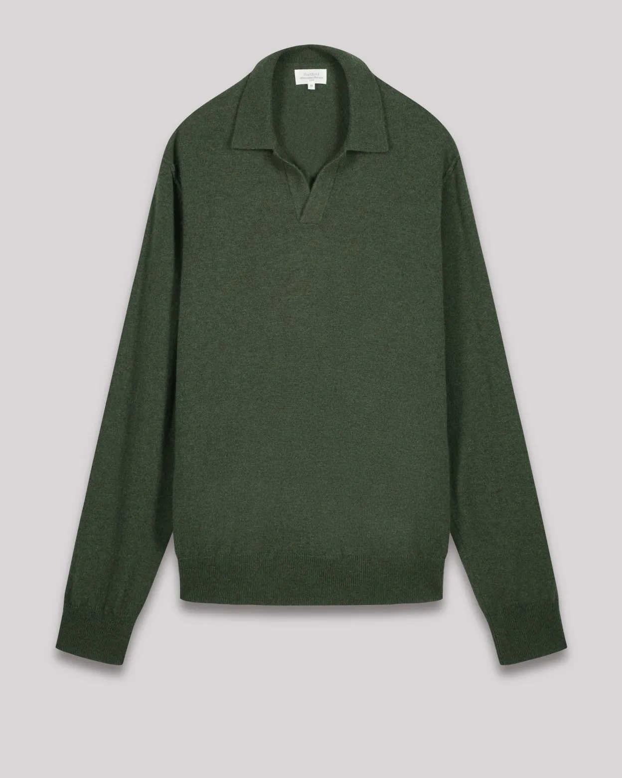 polo_collar_sweater_2.webp Shop Hartford Polo Collar Sweater Forest Green
