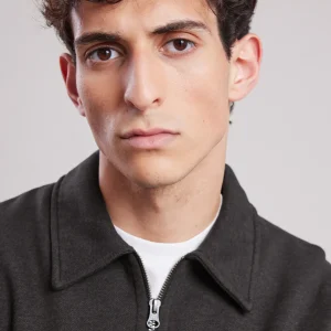 Best Sale Hartford Polo Zipper Sweatshirt Carbon