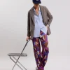 Outlet Hartford Positano Pants Beige & Purple