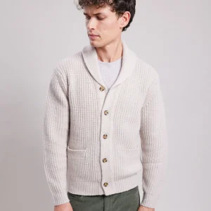 Online Hartford Shawl Cardigan Off-White