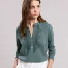 Clearance Hartford Taenia T-Shirt Blue